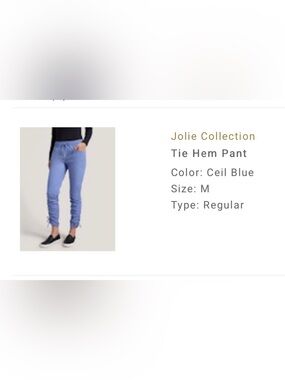 Jaanuu Tie Hem Scrub Pants